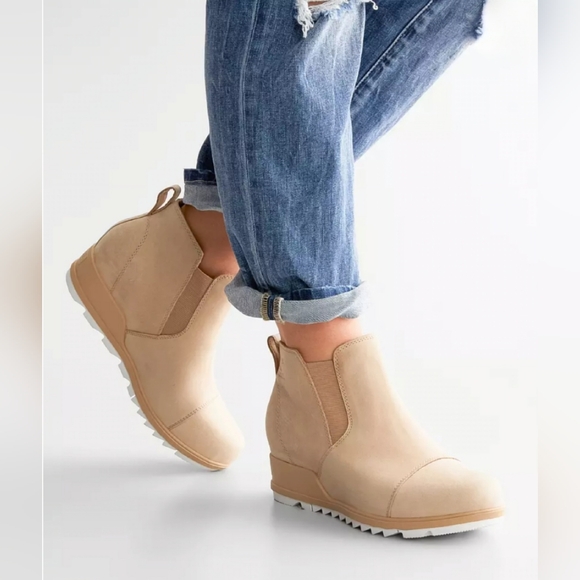 🌷Sorel Evie Suede Leather Ankle Boots🌸 - Picture 1 of 8